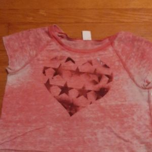 Pink crop with heart